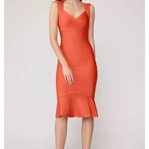 COPY - Hervé Léger Sweetheart Flare dress, Bandage Flare - Picture 1 of 5